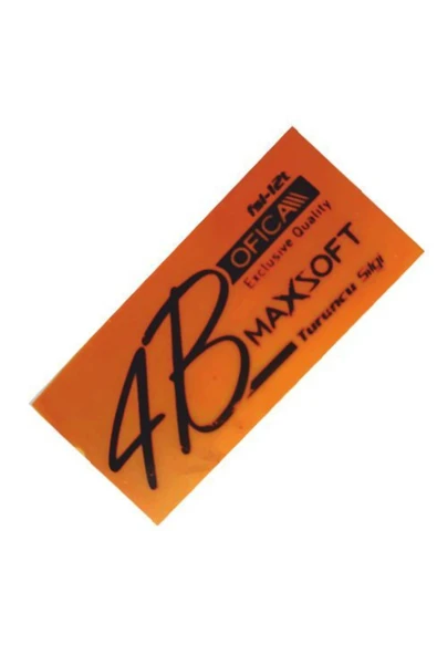 Ofica Offica Maxsoft 4b Turuncu Silgi Büyük Boy Fsl-12t ürün görseli 1