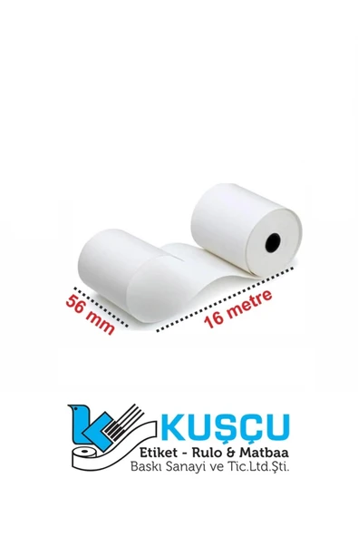 Kampus Kırtasiyem 56x16 Mt. Termal Pos Rulosu 10 Lu Paket - Resim 2