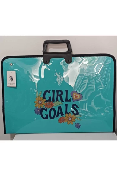 Polo Lisanslı Proje Çizim Ve Resim Çantası Yeşil tonlar - Resim 6