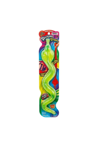 Sunman Dev Yılan Streç Yumuşak Esneyen Uzayabilen Kobra Yılanı Büyük Boy Stretchy Snake Yeşil 34 Cm ürün görseli 1