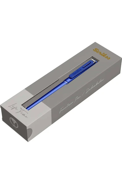 Scrikss Punto Dolma Kalem Mavi Özel Kutulu - Resim 2