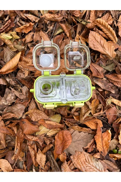 Kampus Kırtasiyem Okul Öğrenci Vogue Şık Tasarım Çift Bölmeli Çift İçimli Çocuk Suluk Matara - Resim 4