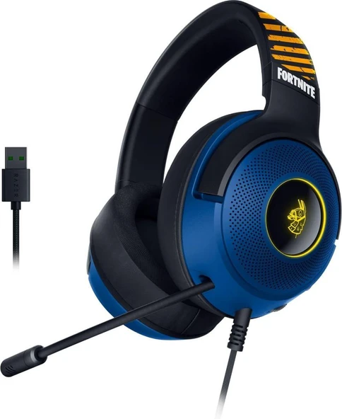 Razer Kraken V3 X Fortnite Edition RZ04-03750500-R3M1 RGB USB Kablolu Kulak Üstü Oyuncu Kulaklığı Teşhir ürün görseli 1