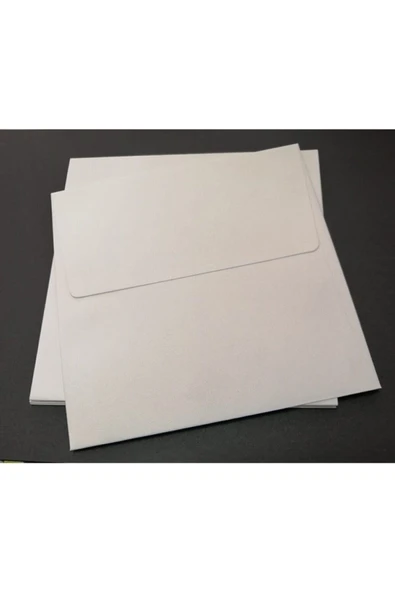 Yener 180x180 Beyaz Lale 180gr Davetiye Zarfı ,50 Adet ürün görseli 1