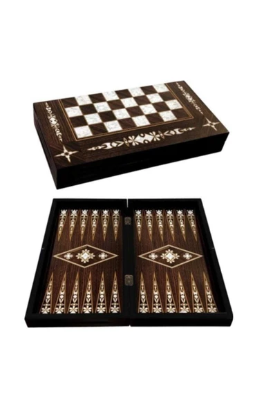 Star Oyun Aletleri 1020760 Antik Yonca Sedef Tavla Takımı ,star Okey ürün görseli 1