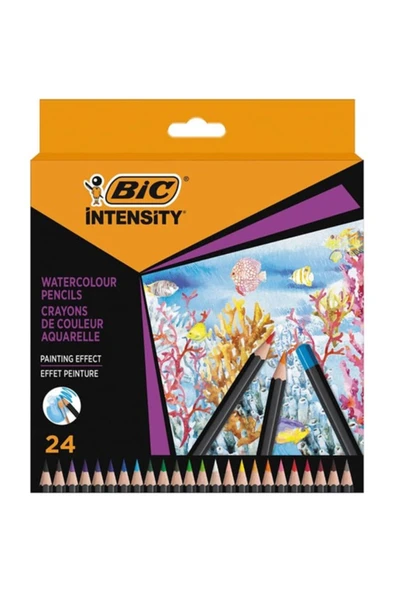 Bic Kırtasiye Intensity Aquacouleur Kuru Sulu Boya Kalemi 24 Renk ürün görseli 1