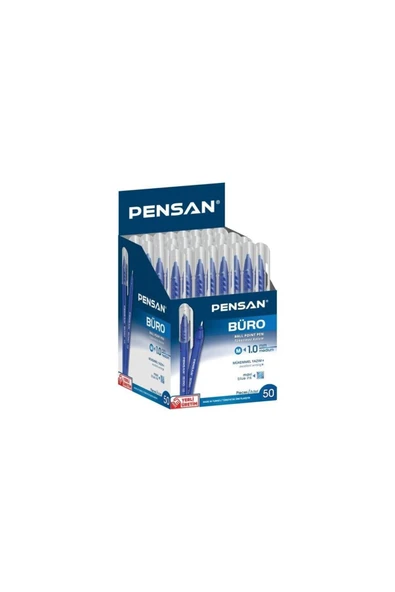 Kampus Kırtasiyem Tükenmez Kalem 1.0 mm Mavi – 12’li Adet - (Büro Serisi) - Resim 3