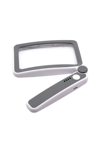 Choice 650mAh Magnifying Glass with10 LED Folding Handheld 4X Large Rectangle Lighted Magnifier with Dim... - Resim 8