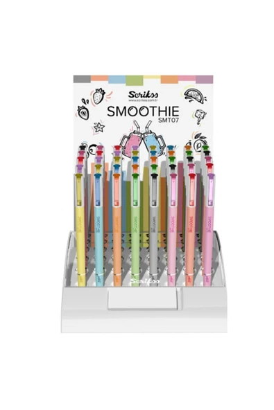 Scrikss Smoothie Jel Kalem 0.7mm - 8'li Set - Resim 2