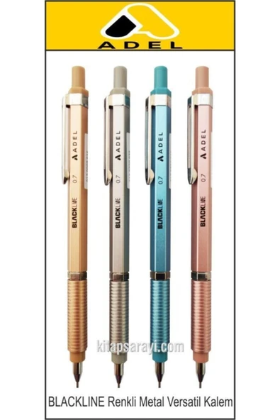 Adel Blackline 0.7 Mm Renkli Metal Versatil Kalem ürün görseli 1