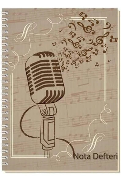 Kampus Kırtasiyem A4 80 Yp.Sert Kapak Spiralli Müzik Defteri ürün görseli 1
