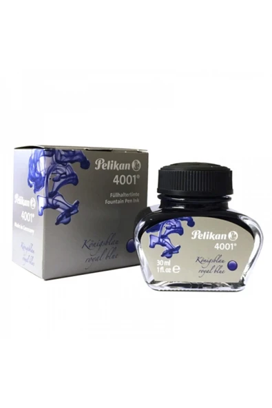 Pelikan Germany 4001 Royal Mavi Dolma Kalem Mürekkebi 30ml ürün görseli 1