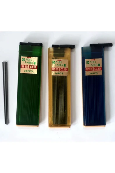 Adel 2b Min 1.0 Mm, (0,9 Mm) 6 paket Uçlu Tüp 24 pcs/adet her kutucukta ürün görseli 1