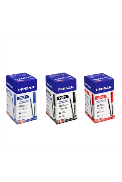 Pensan Tr-23 Tükenmez Kalem 50’li Kutu Kırmızı - Resim 5