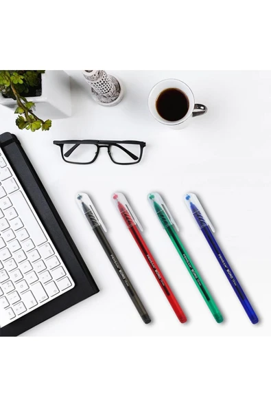 Pensan 1010 1,0 Tükenmez Kalem ( Mavi - Siyah - Kırmızı ) 3 Adet - Resim 4