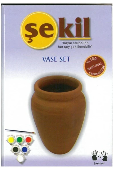 Şekil Vazo Saksı Boyama Seti Etkinlik Boyama Seti ürün görseli 1