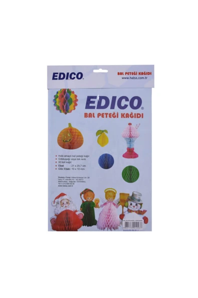 Halsa Edico 545080 Bal Petegi Kağıdı Gökkuşağı ürün görseli 1