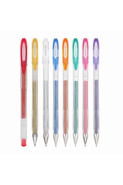 Kampus Kırtasiyem -ball Signo Sparkling 1.0 Simli Jel Kalem Seti 8 Renk ürün görseli 1
