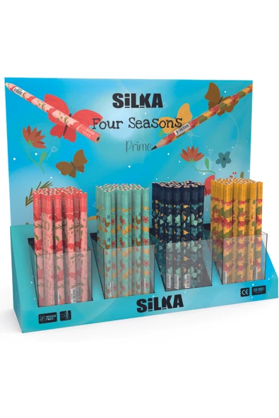 Silka 12 Li Dragon desenli jumbo Kurşun Kalem Karma renkler - Resim 4