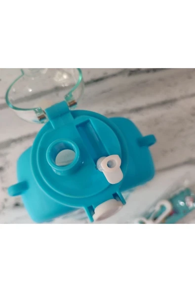 Kampüs Kırtasiyem Kapaklı 1000 Ml Kare Ayıcık Model Araba Görünümlü Su Matarası Su Şişesi Suluk Bpa Free Okul Suluk - Resim 4