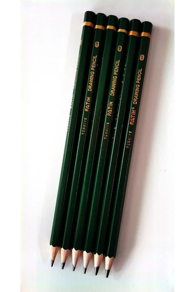 Fatih Kırtasiye Resim Kalemi seti (2B, 4B, 6B)(6'lı) ürün görseli 1