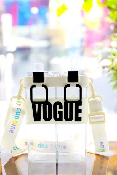 Kampus Kırtasiyem Okul Öğrenci Vogue Şık Tasarım Çift Bölmeli Çift İçimli Çocuk Suluk Matara - Resim 2