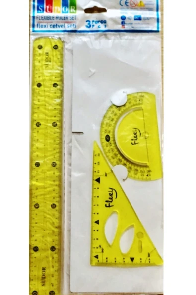 Südor Flexı Cetvel Seti .fr02 Kırılmaz Plastik Çok Renkli ürün görseli 1