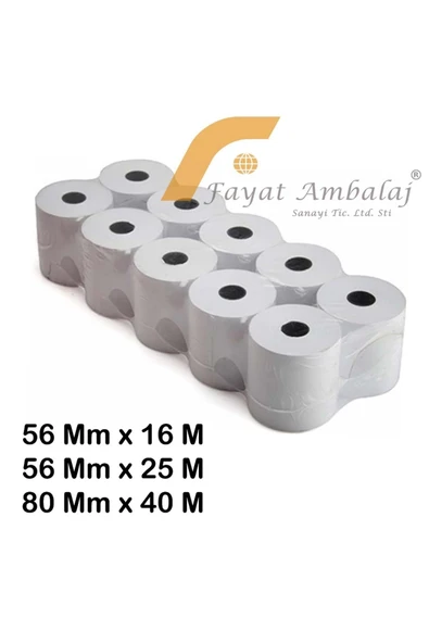 Kampus Kırtasiyem Termal Yazar Kasa Kağıt Pos Rulo 56 Mm X 25 M 10'lu Paket ürün görseli 1