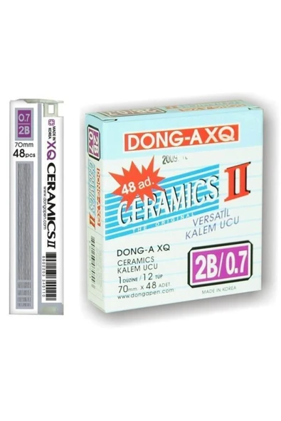 Donga Mygel Donga Ceramics 0,7 2b Kurşun Kalem Ucu 70 Mm 48li Tüp 12li Kutu ürün görseli 1