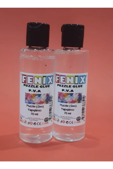Fenix 2 Adet Puzzle Pazıl Yapıştırıcısı Şeffaf 70 Ml - Resim 2