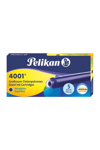 Pelikan Germany 4001 Uzun Dolmakalem Kartuşu 6 Adet Mavi ürün görseli