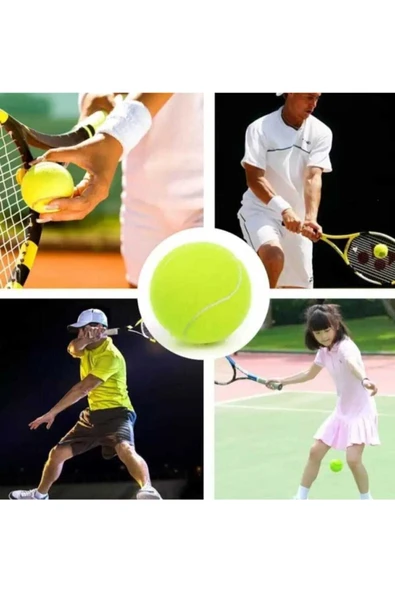 Kampus Kırtasiyem 2 Adet Sarı Tenis Topu Antrenman Tenis Topu - Resim 3