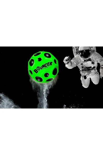 Kampus Kırtasiyem 2 Adet Süper Yükseğe Zıplayan Delikli Bouncer Ball Space Ball Uzay Topu Moon Ball - Resim 3