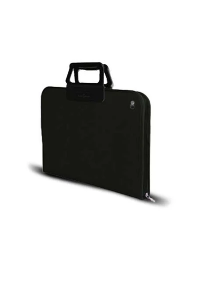 Kampüs Kırtasiyem Dikkat Jumbo Boy Proje Çantası Resim Çantası Çizim Çantası Askılı Siyah 55*75 Cm 50x70 ürün görseli