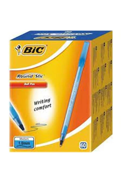Bic Kırtasiye ROUND STICK MEDIUM TÜKENMEZ KALEM MAVİ ürün görseli 1