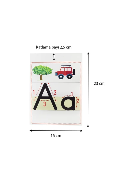 Kampus Kırtasiyem 1. Sınıflar Için Ilk Okumaya Yardımcı Olan Resimli Harf Kartları - Resim 2