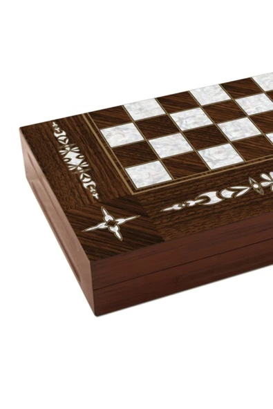 Star Oyun Aletleri 1020760 Antik Yonca Sedef Tavla Takımı ,star Okey - Resim 2