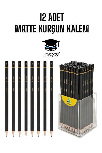 Kampus Kırtasiyem 12 ADET MATTE KURŞUN KALEM TÜRK MALI ürün görseli 1