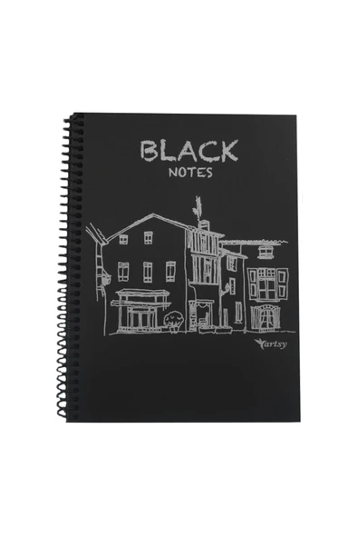 Gülpaş Kırtasiye 17x24 Siyah Yapraklı Defter Spiralli 40 Yaprak ürün görseli 1