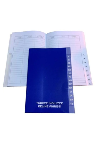 Kampus Kırtasiyem Türkçe Kelime Fihristi A5 Karton Kapak ürün görseli 1