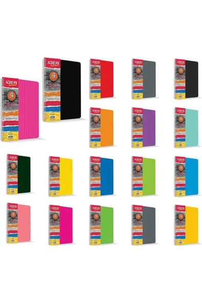 UMUT DEFTER 150 Yaprak A4 Ayraçlı Spiralli Plastik Kapaklı 4 2 Bölümlü Defter - Resim 2