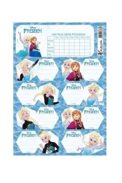 Gıpta Frozen Ders Prog.okul Etiketi 20 Li ürün görseli 1