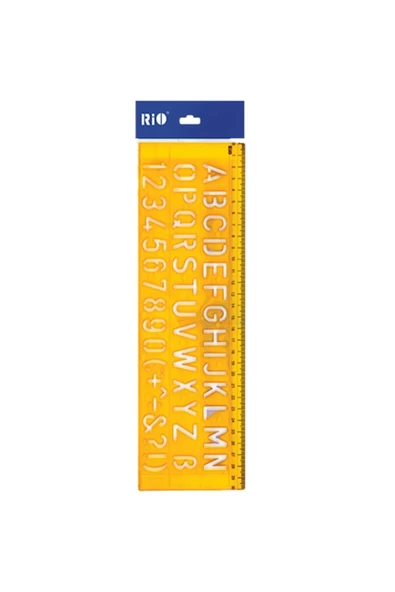 Rio Harf Ve Sayı Şekilli Şablon 21 mm ürün görseli 1