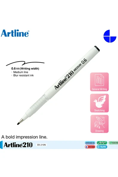 Artdeco lisans kırtasiye Artlıne Ergolıne 0.6 Imza Ve Yazı Kalemi Mavi ürün görseli 1