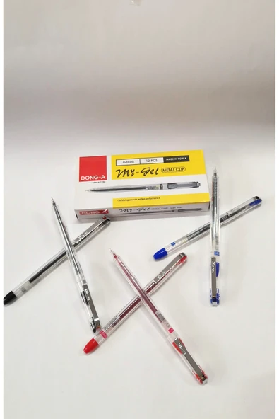 Donga Mygel My-Gel İğne Uçlu  Jel Kalem 0,5mm Metal Clip 6 Adet Birlikte - Resim 3