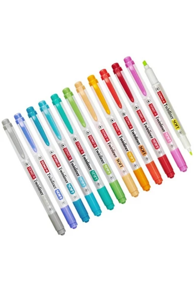 Donga Mygel Twinliner Soft Fosforlu Çift Taraflı 12 (RENK) ürün görseli 1