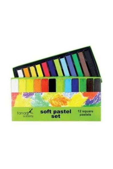 Kampus Kırtasiyem Fanart Academy Toz Pastel Seti 12 Renk ürün görseli 1