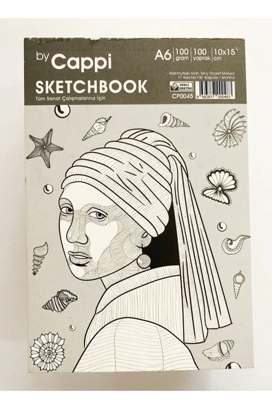 Kampus Kırtasiyem A6 Sketch Book Eskiz Defteri 100 Gr 100 Yaprak Üstten Tutkallı Koparılabilir. ürün görseli 1