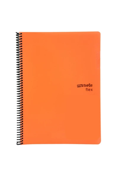 Umur Kırtasiye Mynote Flex Neon Spiralli A4 60 Yaprak Çizgili PP Defter 1 Adet ürün görseli 1