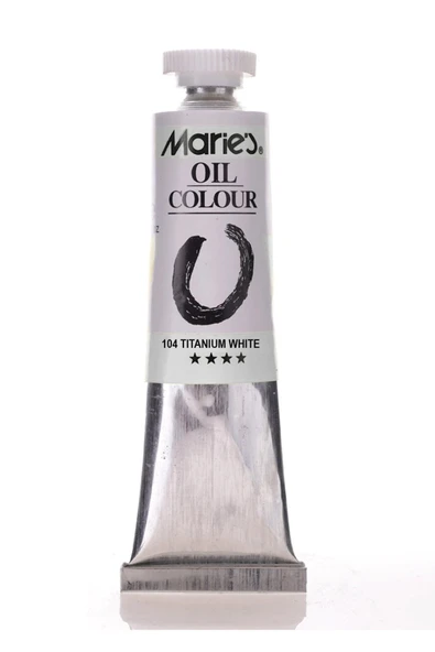 Marie's art Oil Colour Yağlı Boya 170ml 106 Zinc Titanium White ürün görseli 1